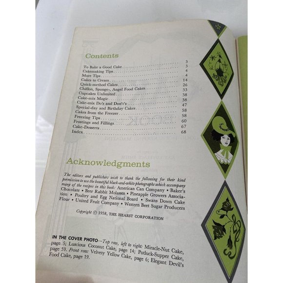 1958 Good Housekeeping Cake Book Decorating Ideas Excellent Condition Vintage - Picture 3 of 16
